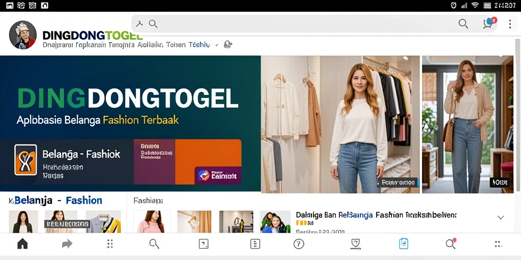 Antarmuka modern DINGDONGTOGEL dengan berbagai pilihan fashion.