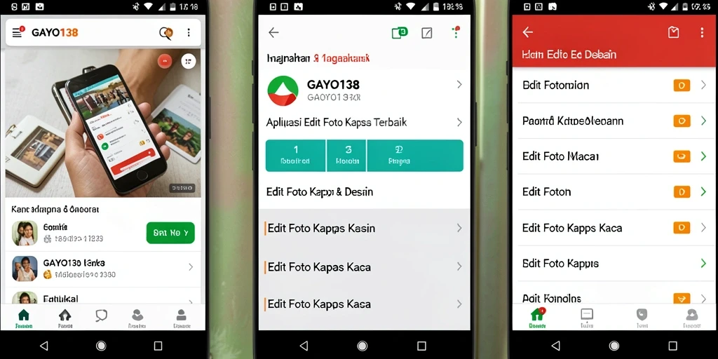 Screenshot GAYO138 menunjukkan antarmuka editing foto kertas kaca yang menarik.
