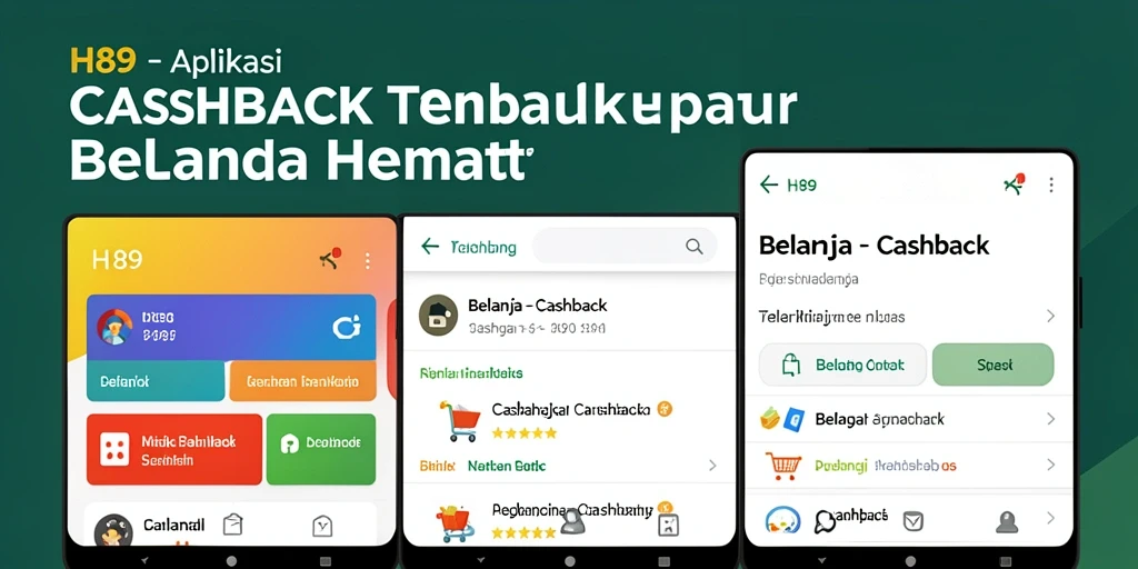 Tampilan antarmuka H89 yang menarik dengan fitur cashback.