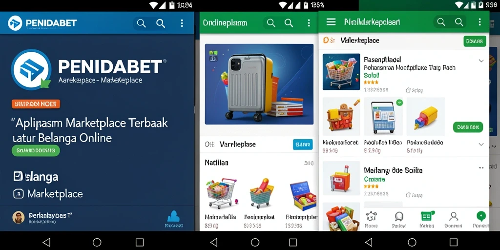 Tampilan antarmuka PENIDABET yang menarik dan fungsional untuk belanja online.