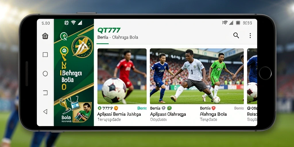 Tampilan antarmuka aplikasi QT777 yang informatif dan menarik.