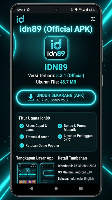 Unduh dan Instal APK idn89 untuk Pengguna Android